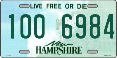 NH license plate 1006984