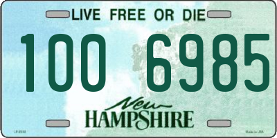 NH license plate 1006985