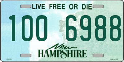 NH license plate 1006988