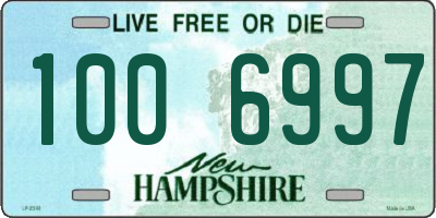 NH license plate 1006997