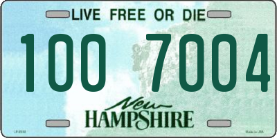 NH license plate 1007004