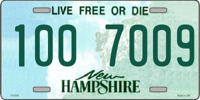 NH license plate 1007009