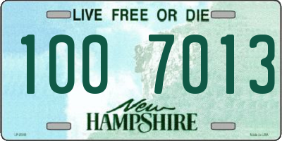 NH license plate 1007013