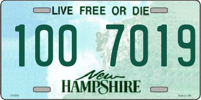 NH license plate 1007019