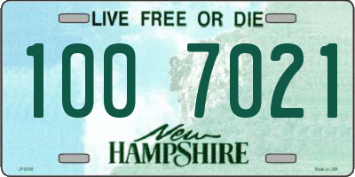 NH license plate 1007021