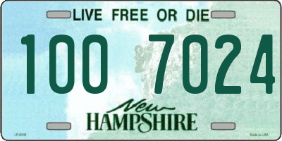 NH license plate 1007024