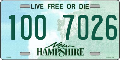 NH license plate 1007026