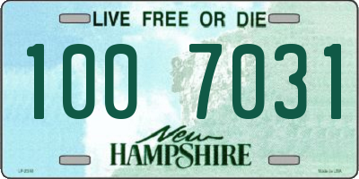 NH license plate 1007031