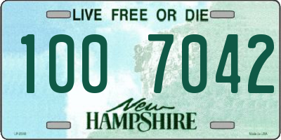 NH license plate 1007042