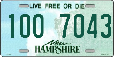 NH license plate 1007043