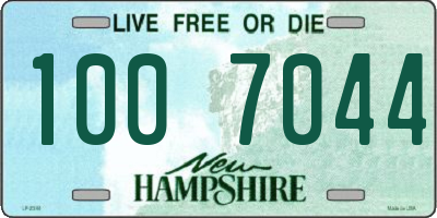 NH license plate 1007044