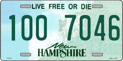 NH license plate 1007046