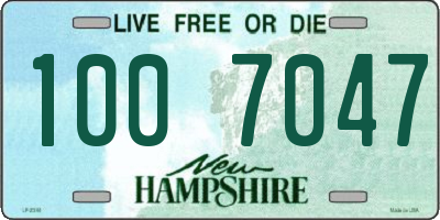 NH license plate 1007047