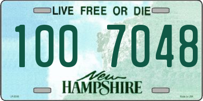 NH license plate 1007048