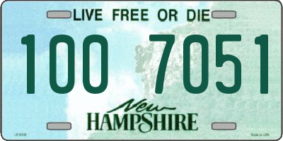 NH license plate 1007051