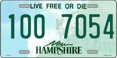 NH license plate 1007054