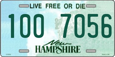 NH license plate 1007056