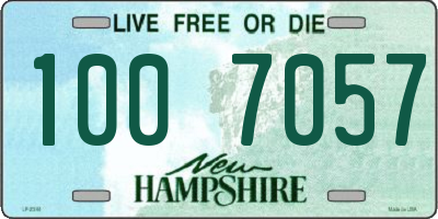 NH license plate 1007057