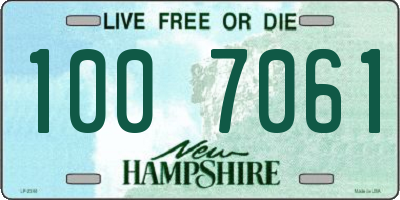 NH license plate 1007061