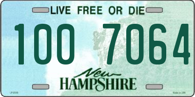 NH license plate 1007064