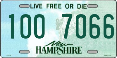 NH license plate 1007066