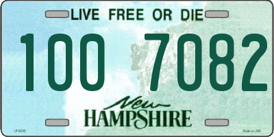 NH license plate 1007082