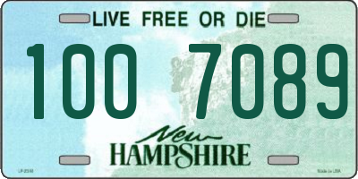 NH license plate 1007089