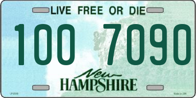 NH license plate 1007090