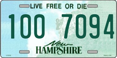 NH license plate 1007094