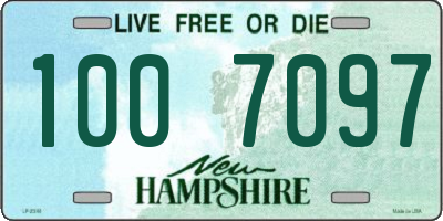 NH license plate 1007097