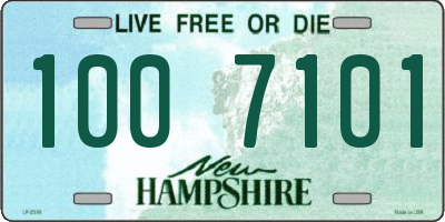 NH license plate 1007101