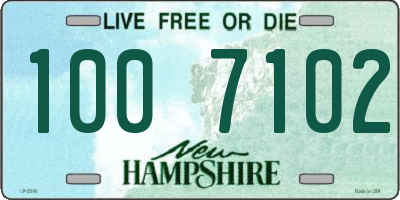 NH license plate 1007102