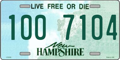 NH license plate 1007104