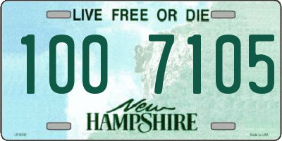 NH license plate 1007105