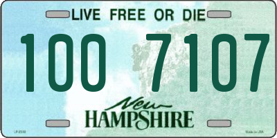 NH license plate 1007107