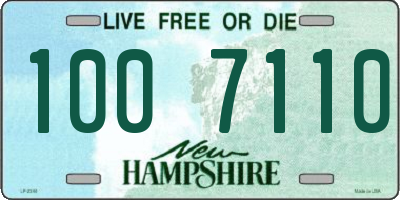 NH license plate 1007110