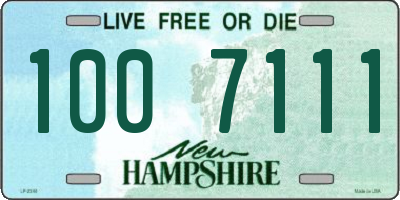 NH license plate 1007111