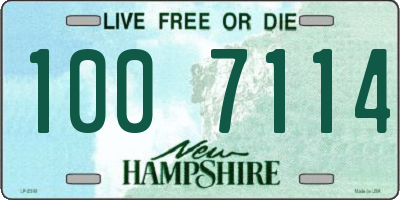 NH license plate 1007114