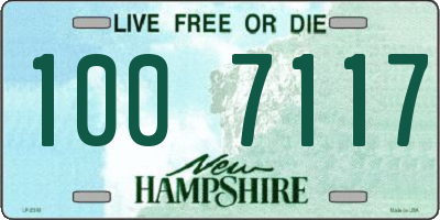 NH license plate 1007117