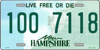 NH license plate 1007118