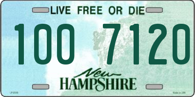 NH license plate 1007120