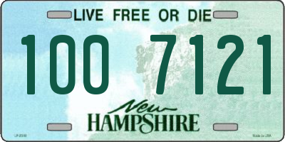 NH license plate 1007121