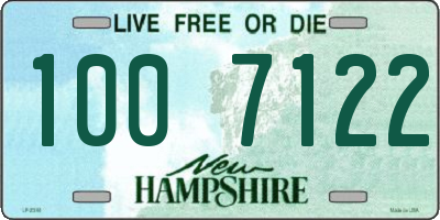 NH license plate 1007122