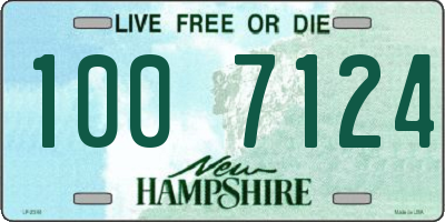 NH license plate 1007124