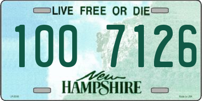 NH license plate 1007126