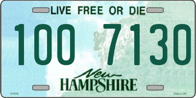 NH license plate 1007130