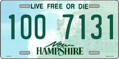 NH license plate 1007131