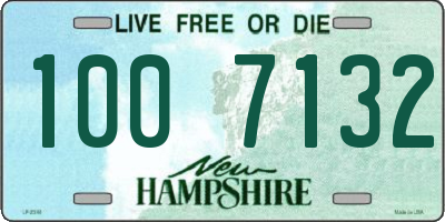 NH license plate 1007132