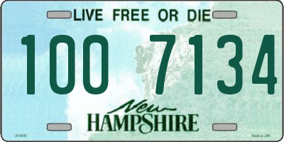 NH license plate 1007134