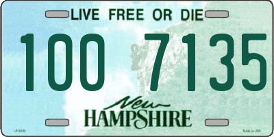 NH license plate 1007135